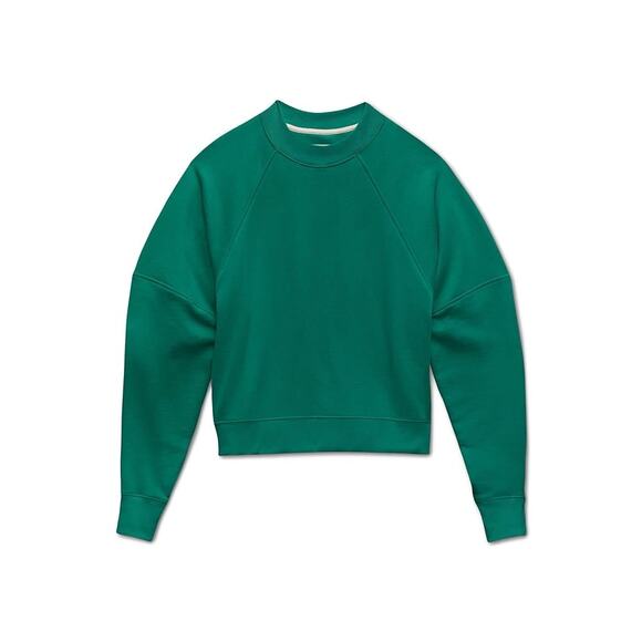 LABEL Go-To Crew Sweatshirt Women’s Size XL Green Comfy Cozy Pullover NWT $85 - Picture 1 of 7